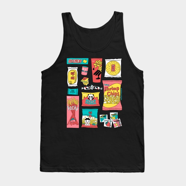 Asian Snacks Tank Top by Made by Chanamon